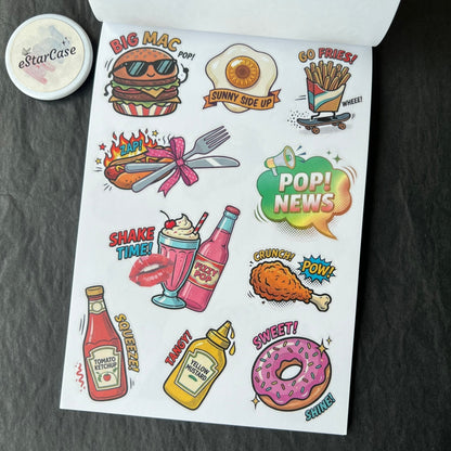 Pop Collage Art Sticker Book