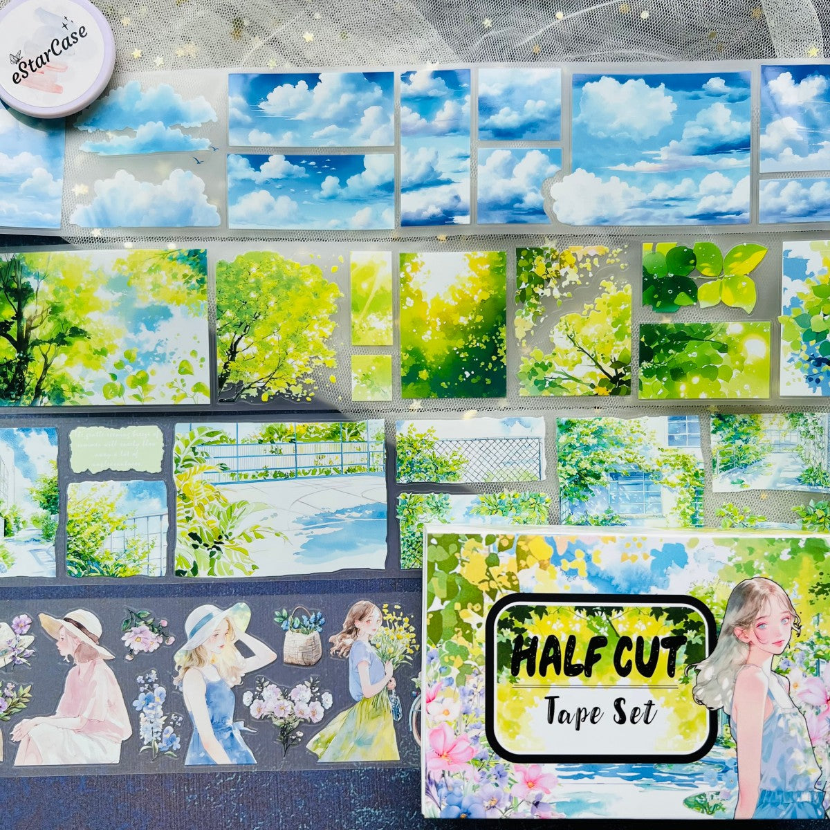 Pre-Cut Bright Afternoon Tape Set