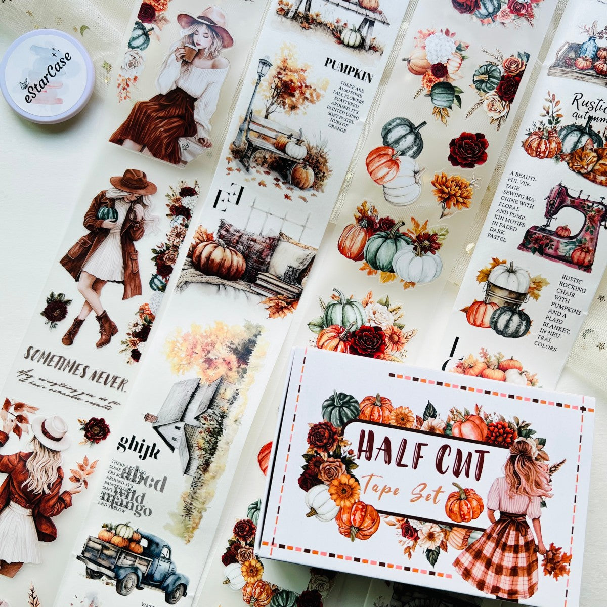 Pre-Cut Pumpkin Season Tape Set