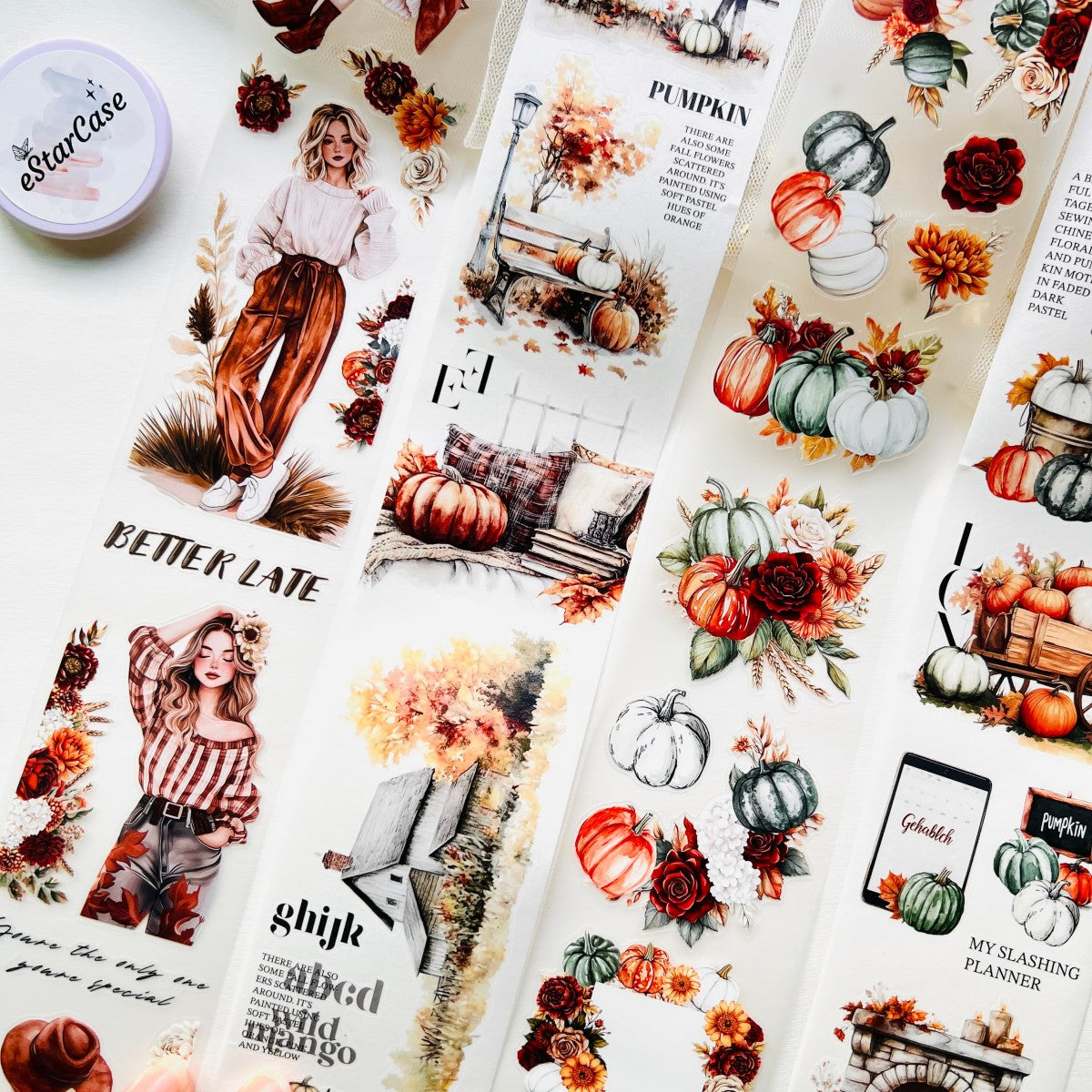 Pre-Cut Pumpkin Season Tape Set