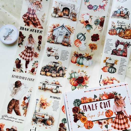 Pre-Cut Pumpkin Season Tape Set