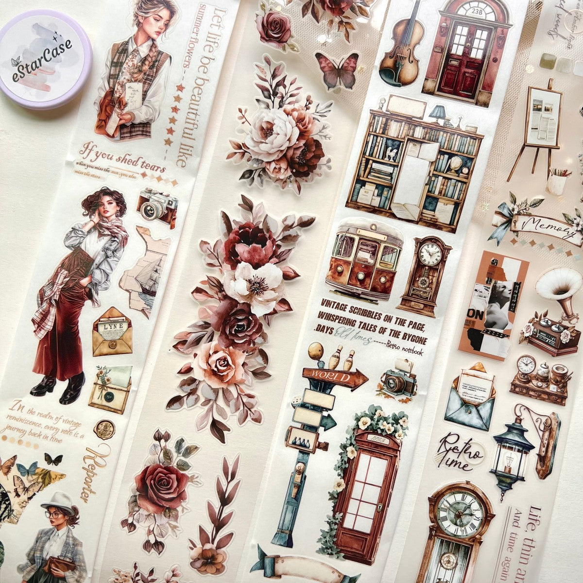 Pre-Cut Retro Era Tape Set