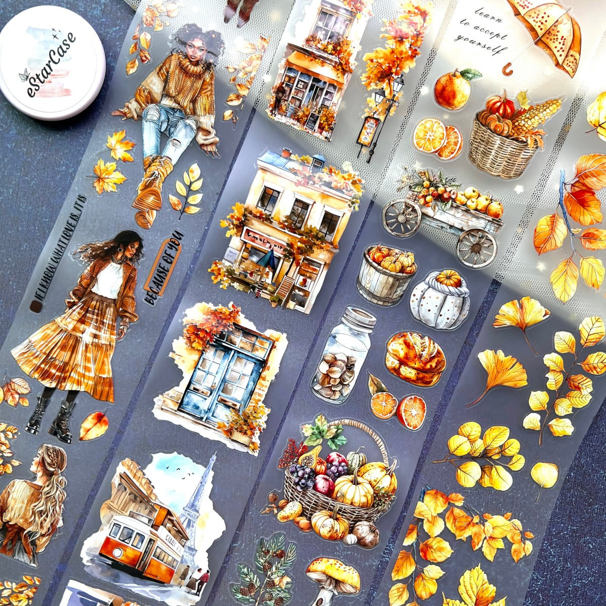 Pre-Cut Warm Autumn Tape Set