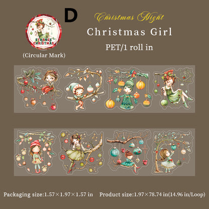 Pre-cut Christmas Night Tape