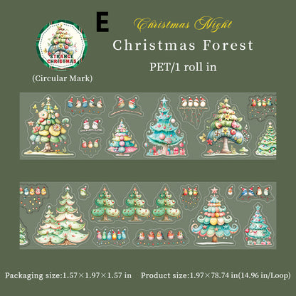 Pre-cut Christmas Night Tape