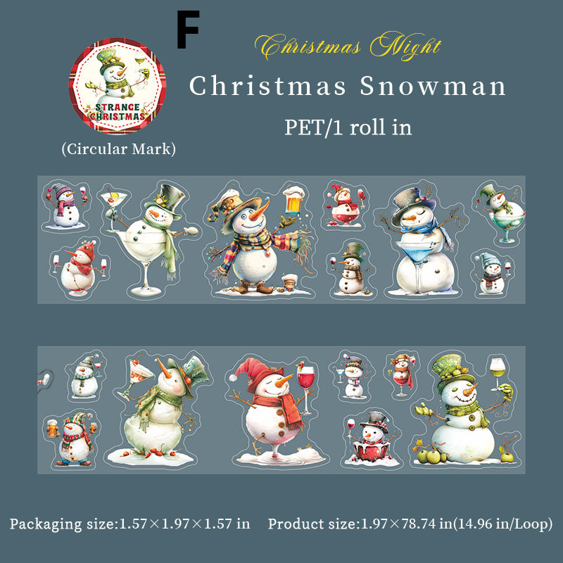 Pre-cut Christmas Night Tape