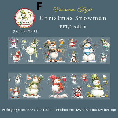 Pre-cut Christmas Night Tape