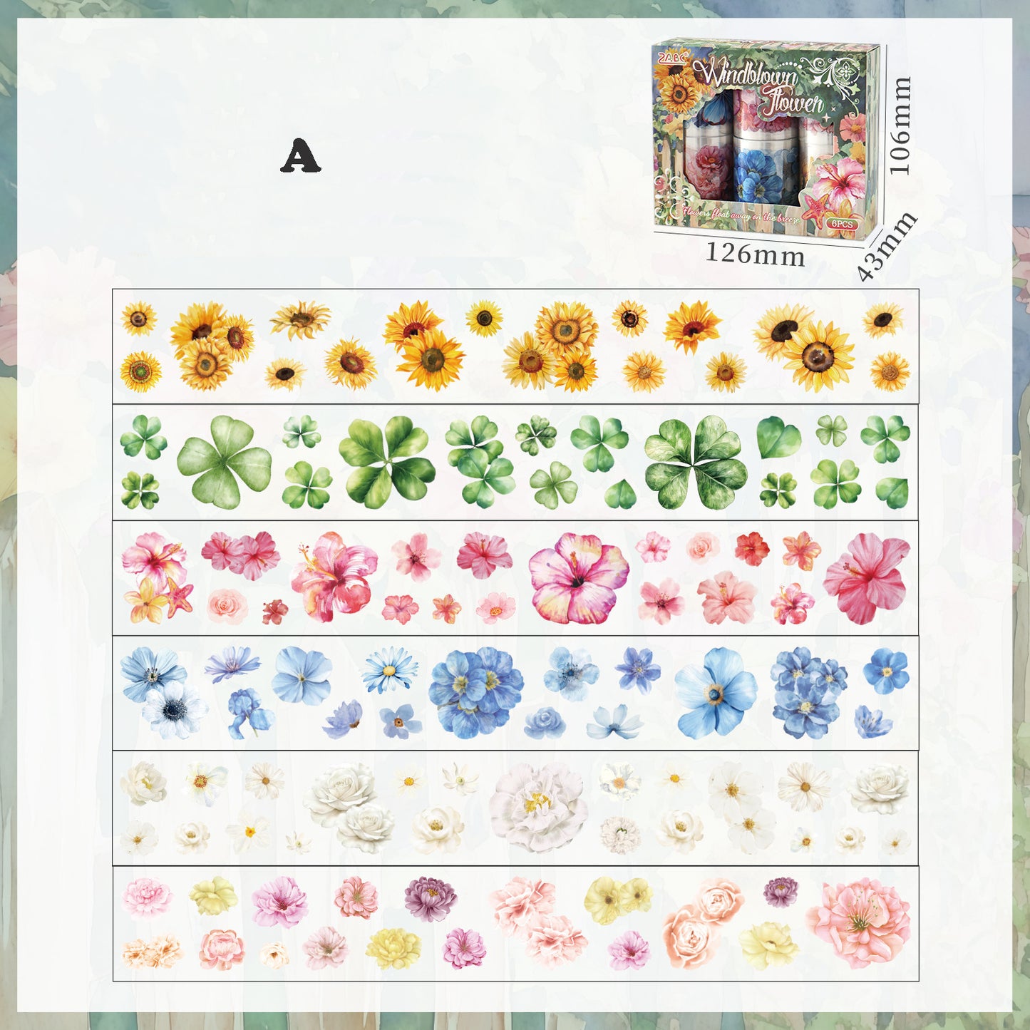 Pre-cut Flower Tape Set