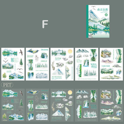 Pre-cut Forest Adventure Stickers Book