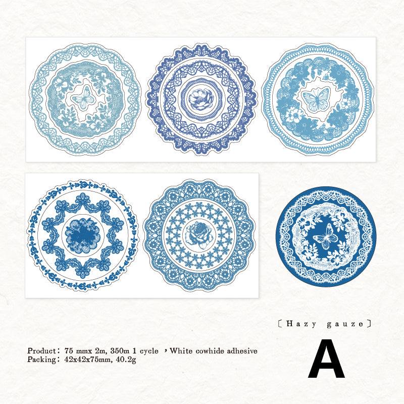 Pre-cut Retro Lace Border Tape