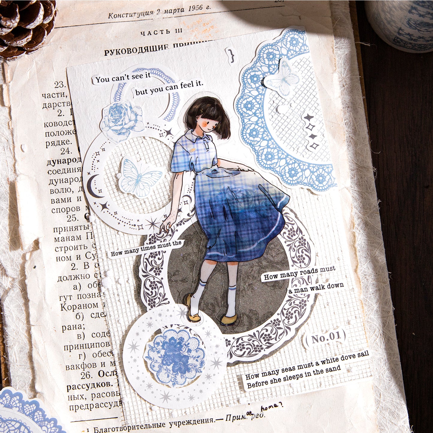 Pre-cut Retro Lace Border Tape