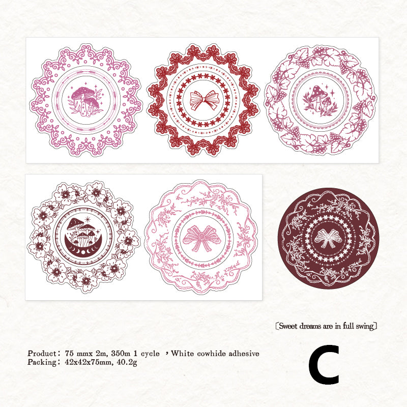 Pre-cut Retro Lace Border Tape