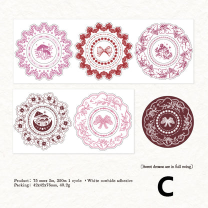 Pre-cut Retro Lace Border Tape