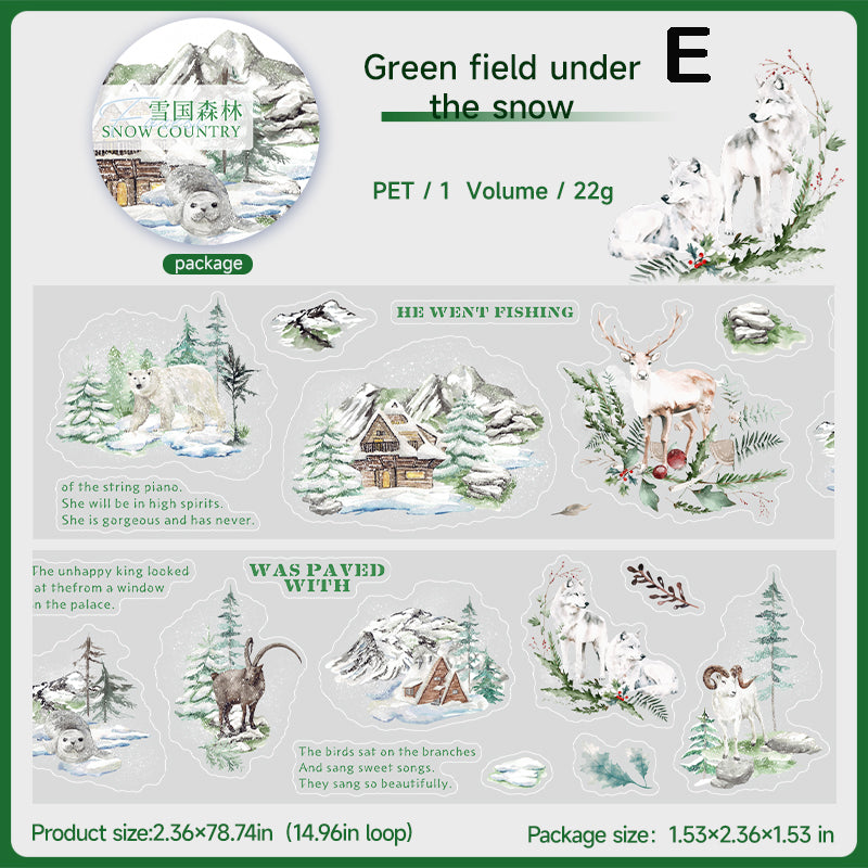 Pre-cut Snow Country Forest Tape