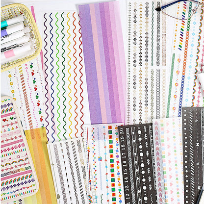 Pre-cut Washi Stickers 6pcs