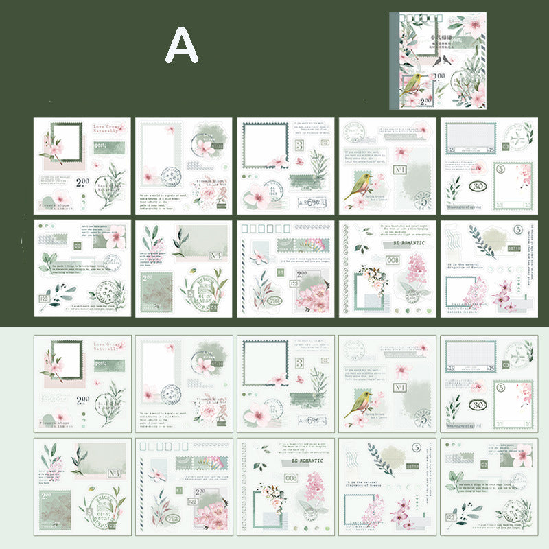 Programmed Flowering Stickers Book 20pcs