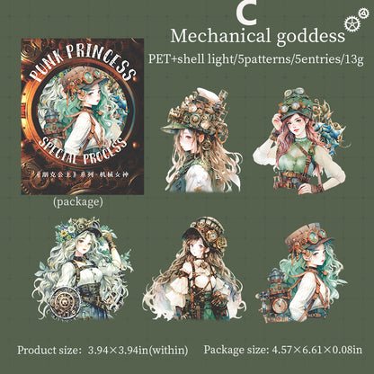 Punk Princess Sticker 5pcs