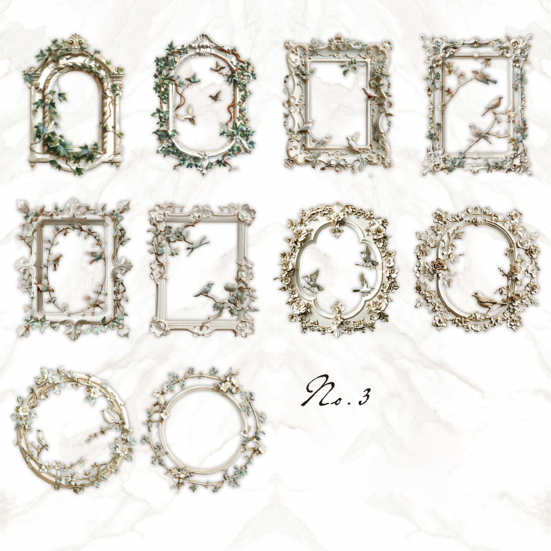 Pure White Poetry Sticker 10pcs