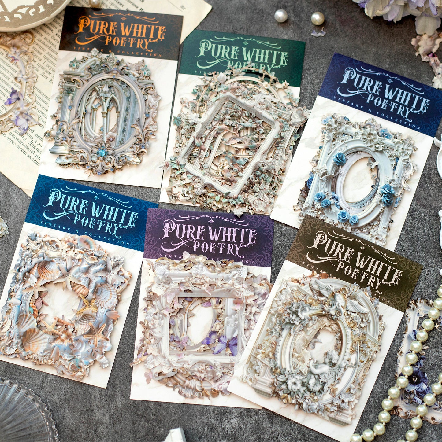 Pure White Poetry Sticker 10pcs