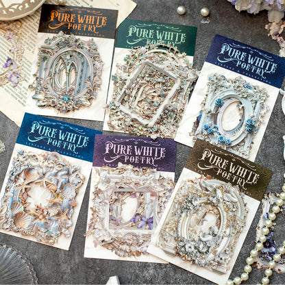 Pure White Poetry Sticker 10pcs