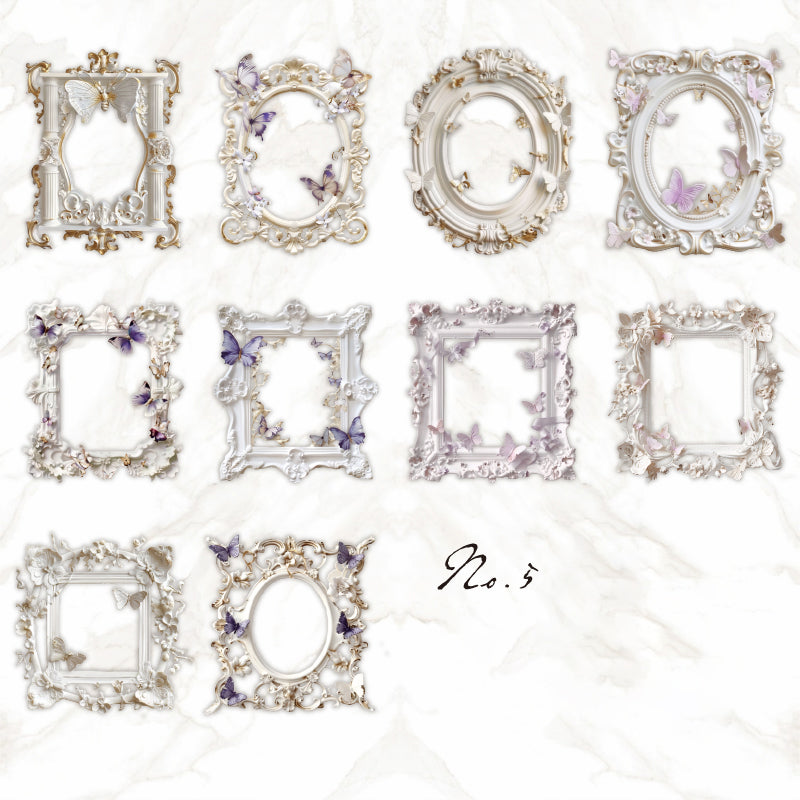 Pure White Poetry Sticker 10pcs