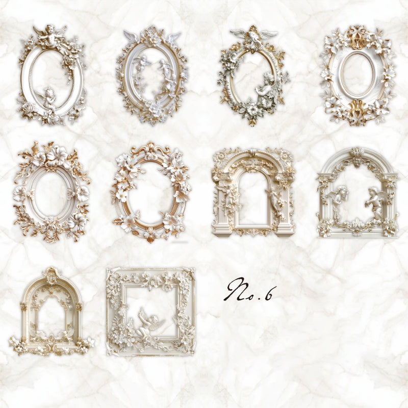 Pure White Poetry Sticker 10pcs