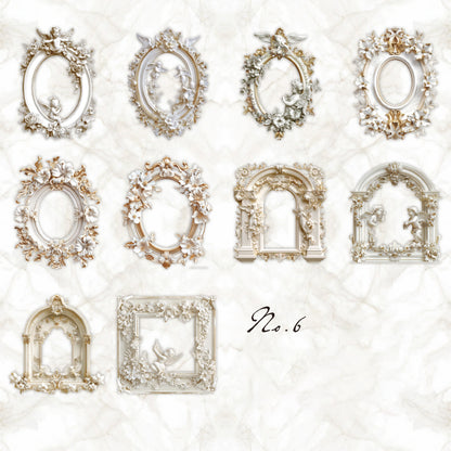 Pure White Poetry Sticker 10pcs
