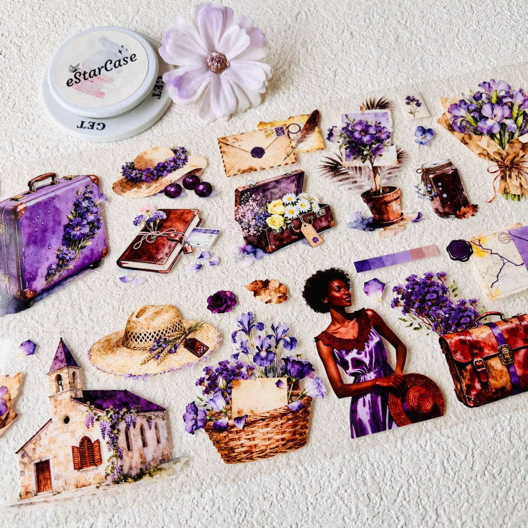 7cm*2m Purple Brown Holiday Tape