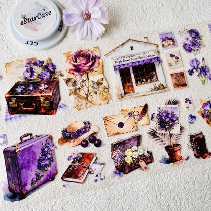 7cm*2m Purple Brown Holiday Tape