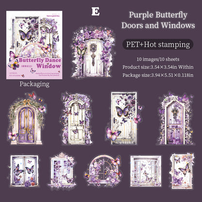 Butterfly Dancing Window Sticker 10pcs