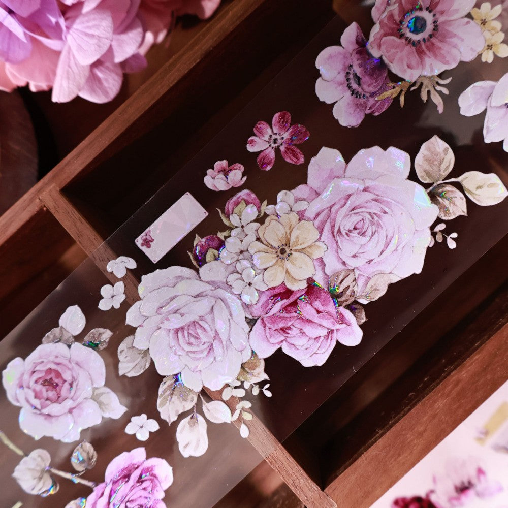 6cm*100cm Purple Mist Yarn Flower Tape