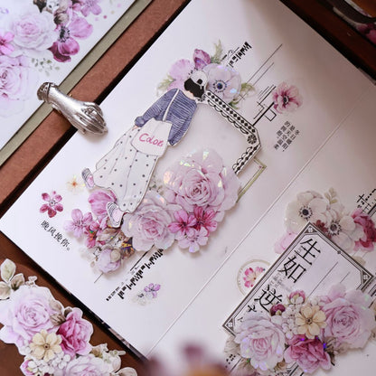 6cm*100cm Purple Mist Yarn Flower Tape