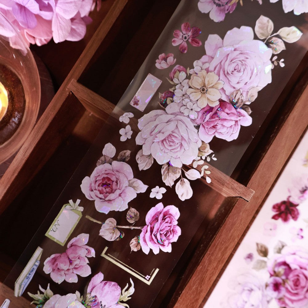 6cm*100cm Purple Mist Yarn Flower Tape