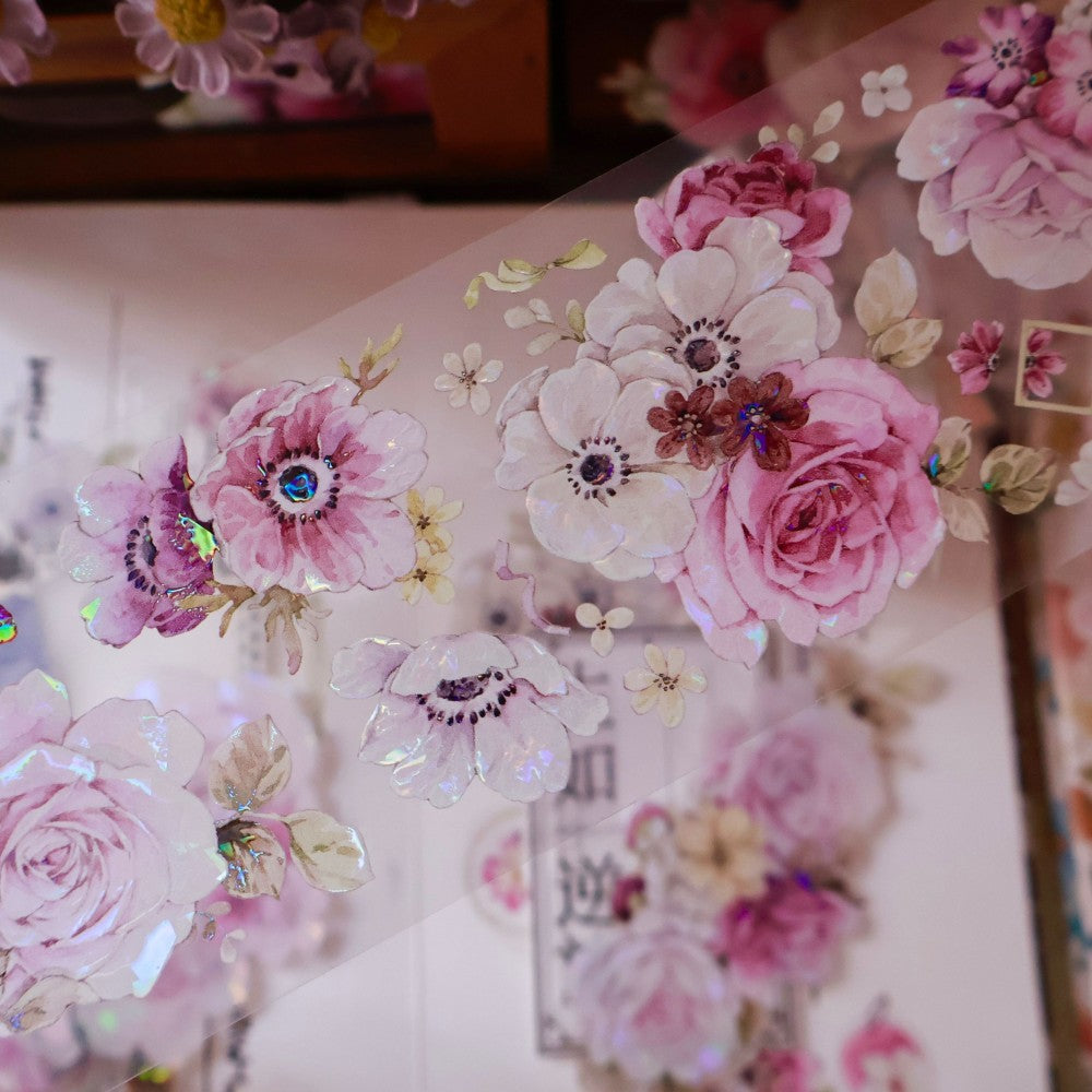 6cm*100cm Purple Mist Yarn Flower Tape