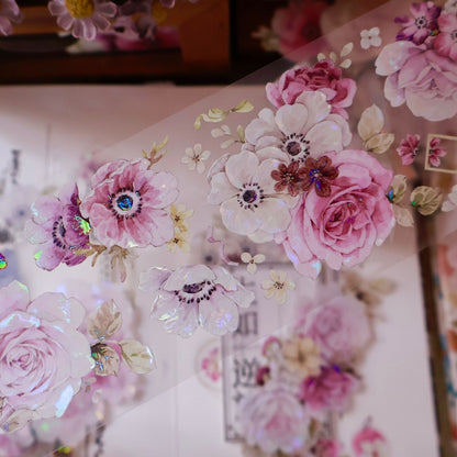 6cm*100cm Purple Mist Yarn Flower Tape