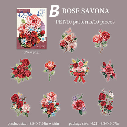 Quilling Art Sticker 10pcs