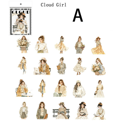 Rainbow Girl Sticker 40pcs