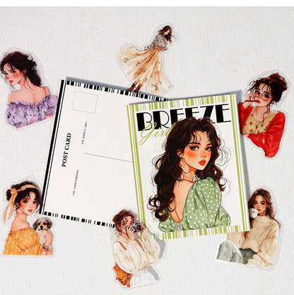 Rainbow Girl Sticker 40pcs