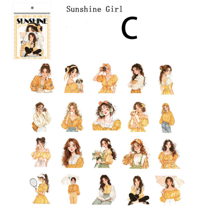 Rainbow Girl Sticker 40pcs