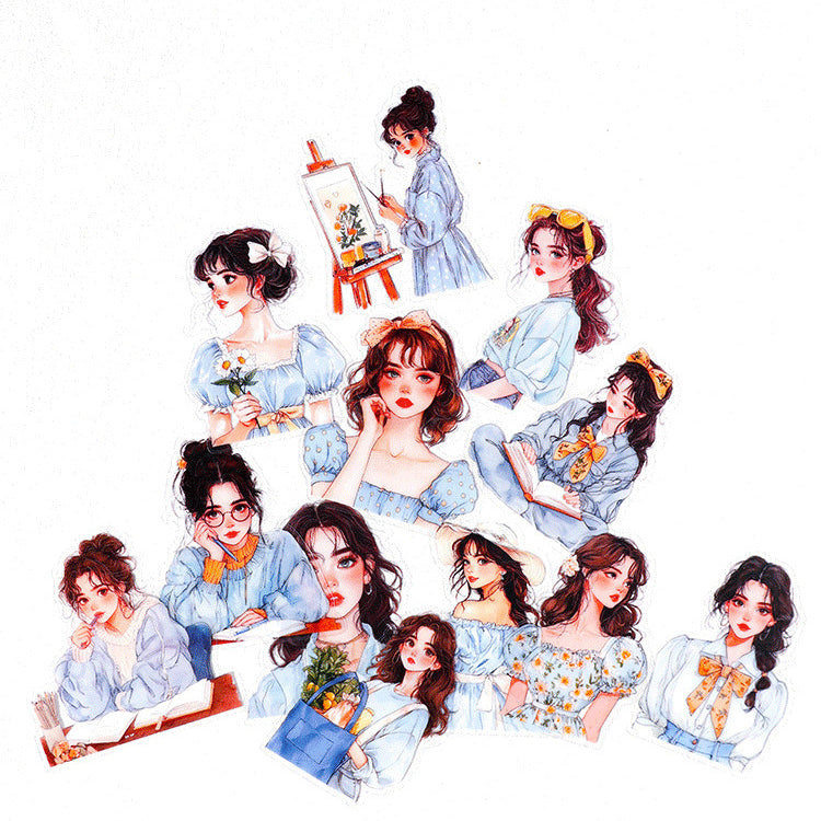 Rainbow Girl Sticker 40pcs