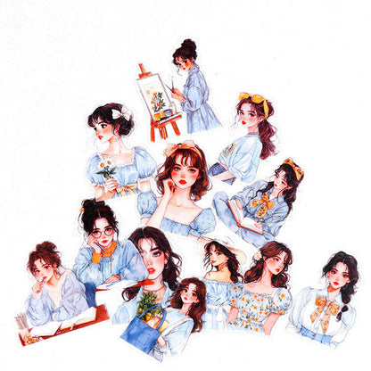 Rainbow Girl Sticker 40pcs