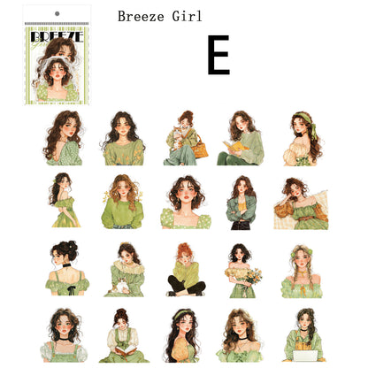 Rainbow Girl Sticker 40pcs