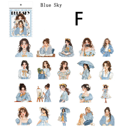 Rainbow Girl Sticker 40pcs