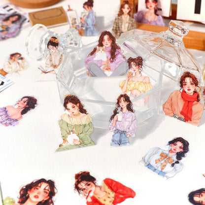 Rainbow Girl Sticker 40pcs