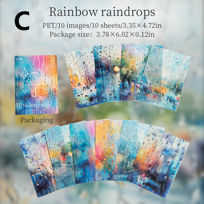 Rainy Day Sticker 10pcs