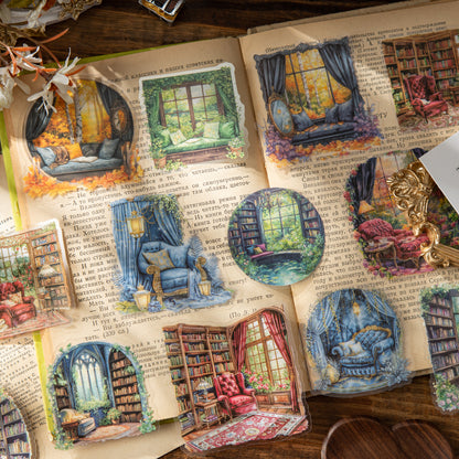 Reading Corner By The Window Sticker 10pcs