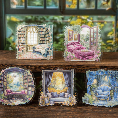 Reading Corner By The Window Sticker 10pcs