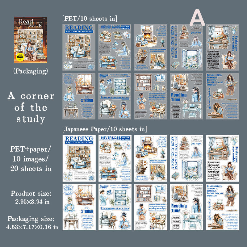 Reading Weekly Sticker Book 20pcs