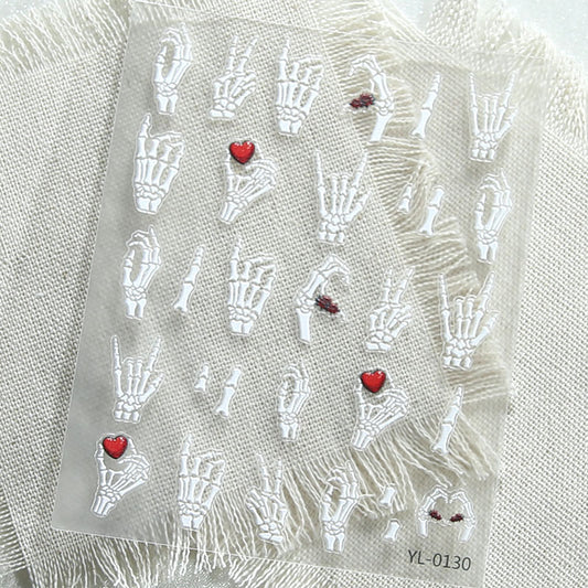 Red Heart Backbone Mini Stickers