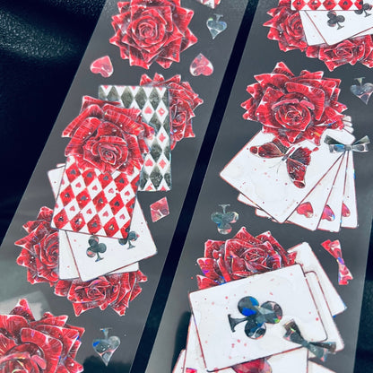 6.5cm*100cm Red Rose Spade Anthology Tape